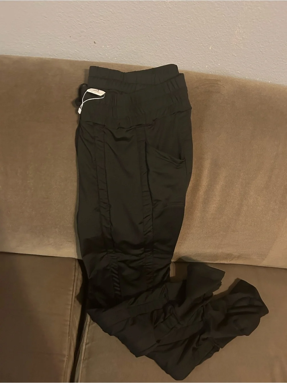 AGOGIE, Resistance Band Sportswear Pants with Built-In Bands - Black
